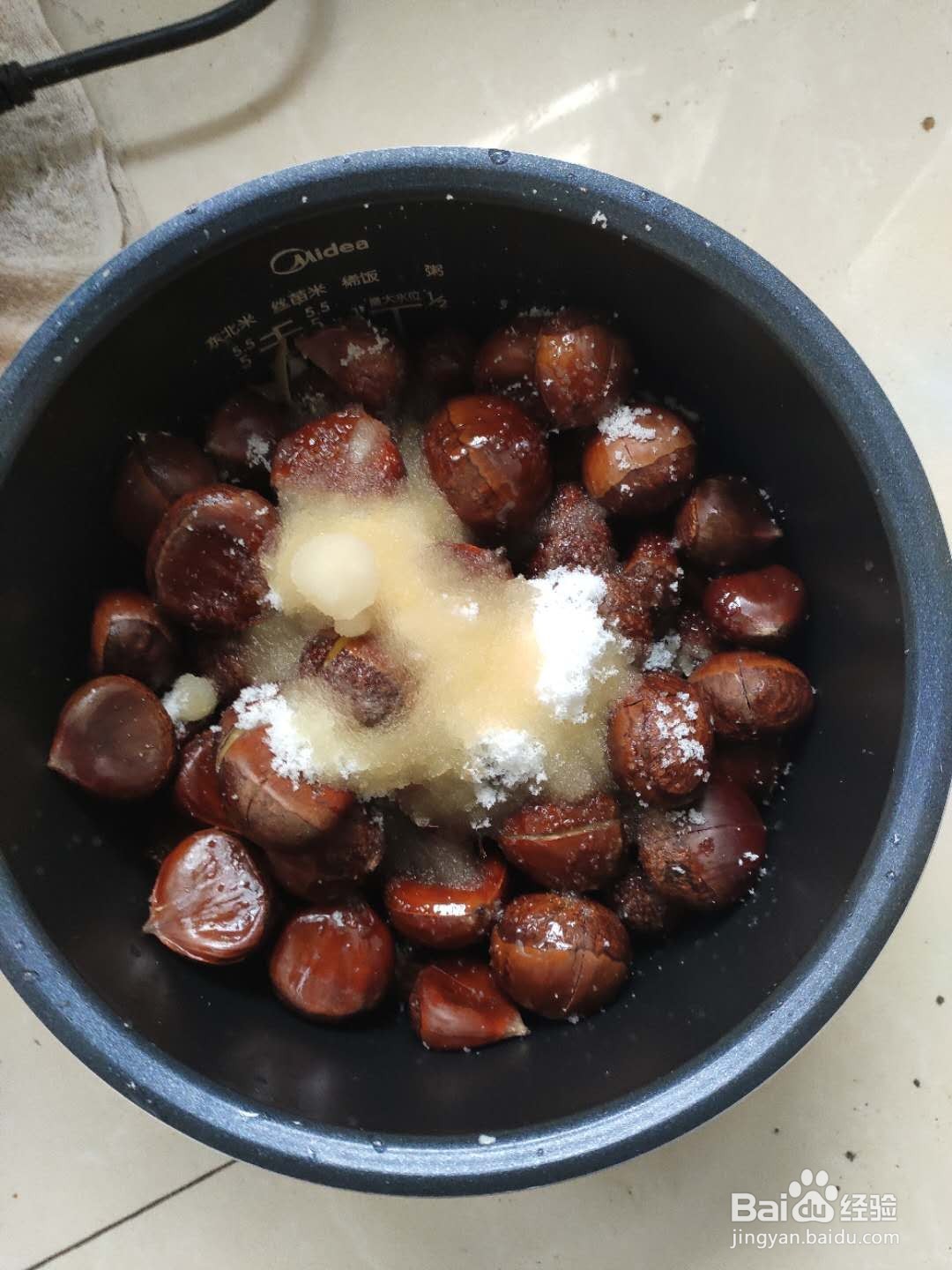 电饭锅做栗子