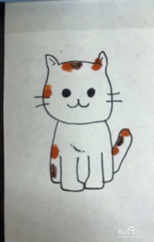 如何绘制一只卡通猫？
