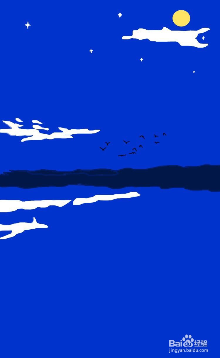 插画教程之月下的鹿影