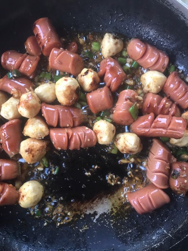 孜然丸子火腿肠
