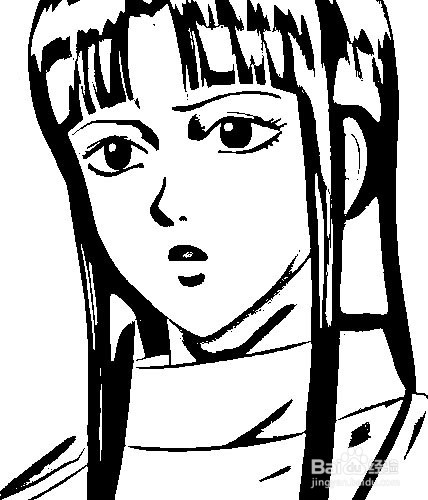 简笔画-如何画Q版人物银魂阿音的简笔画