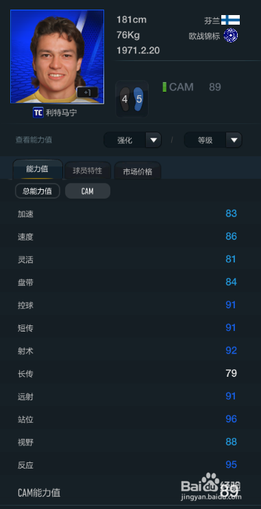 FIFA OL3站位最佳球员推荐（前腰篇）