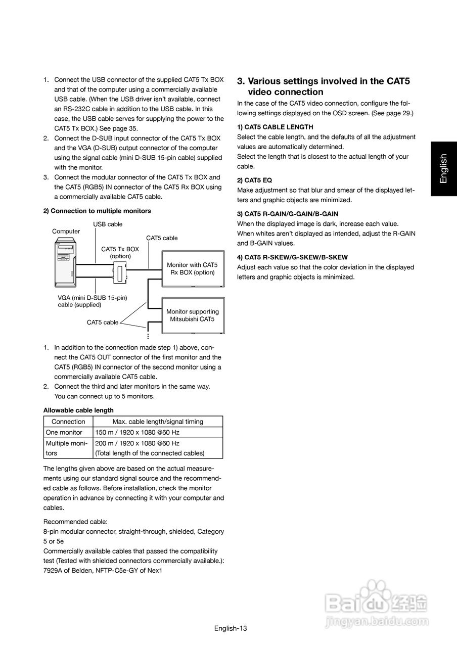 三菱MDT421S液晶显示器说明书:[7]