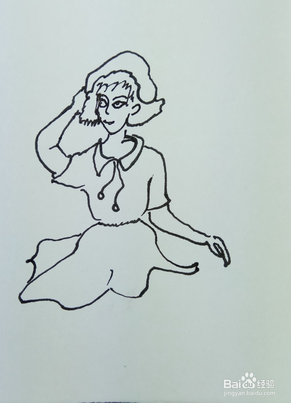 怎样画简笔画在绿丛中行走？