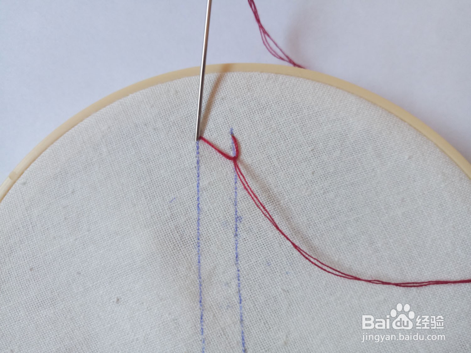 怎样绣闭口羽毛绣