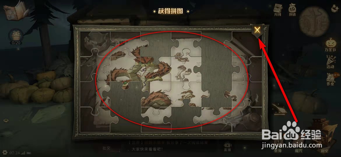 哈利波特魔法觉醒11.8看看我的南瓜拼图在哪里