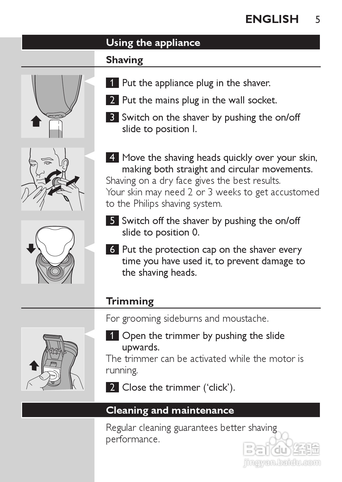 philips HQ6645剃须刀说明书:[1]