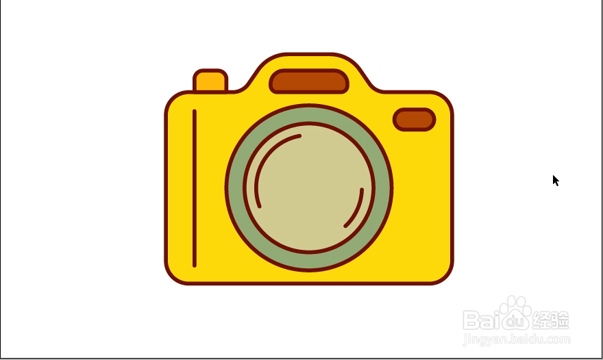 怎样在illustrator中绘制相机小图标