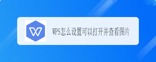 WPS怎么设置可以打开并查看图片