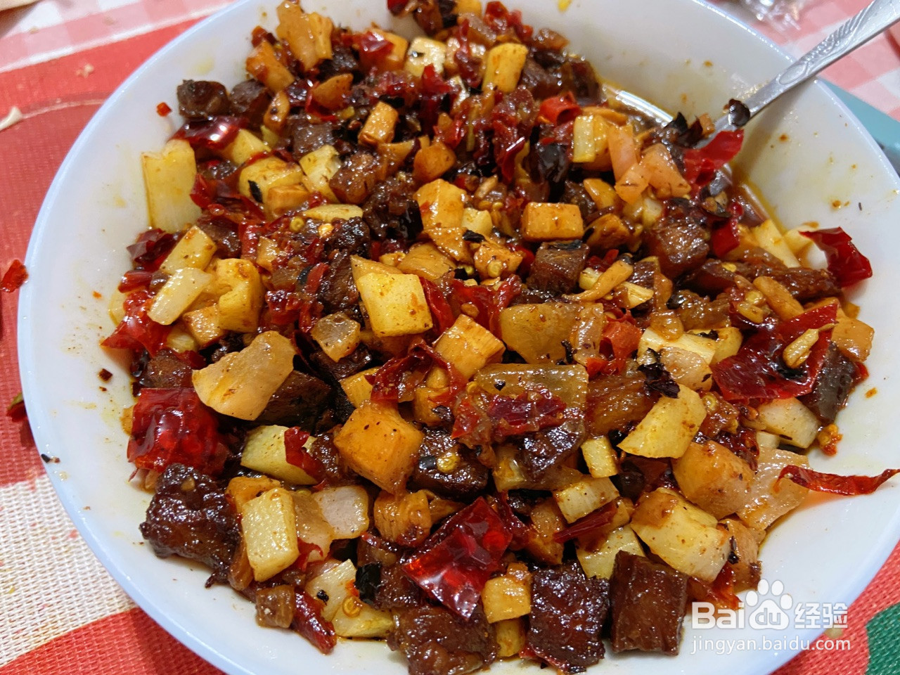 笋丁牛肉酱的做法