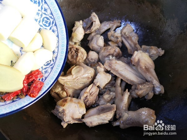 杂粮栗子鸡肉便当的制作方法