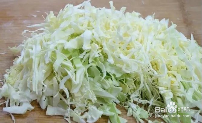肉丝圆白菜炖粉条