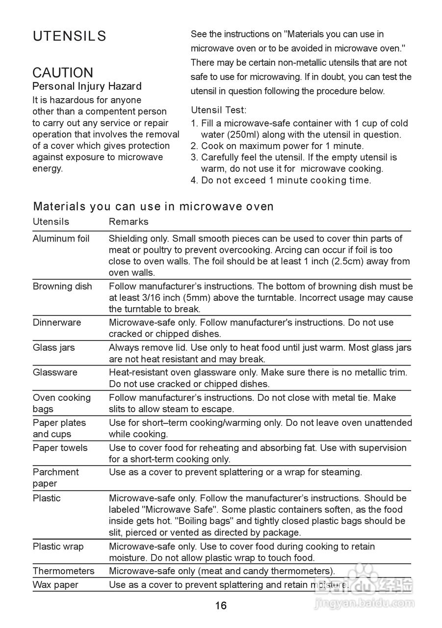 惠而浦MM160X无烟少油BBQ微波炉说明书:[1]