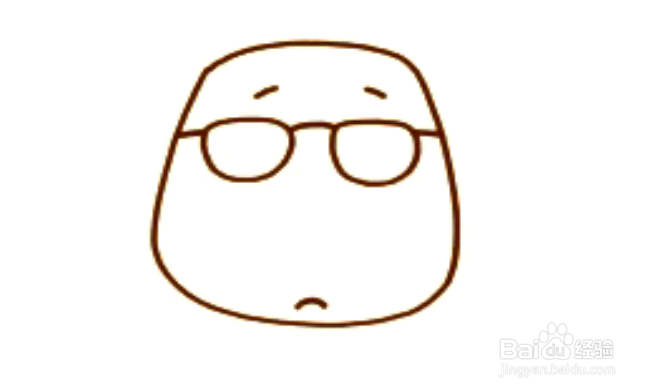 怎样画眼镜男孩