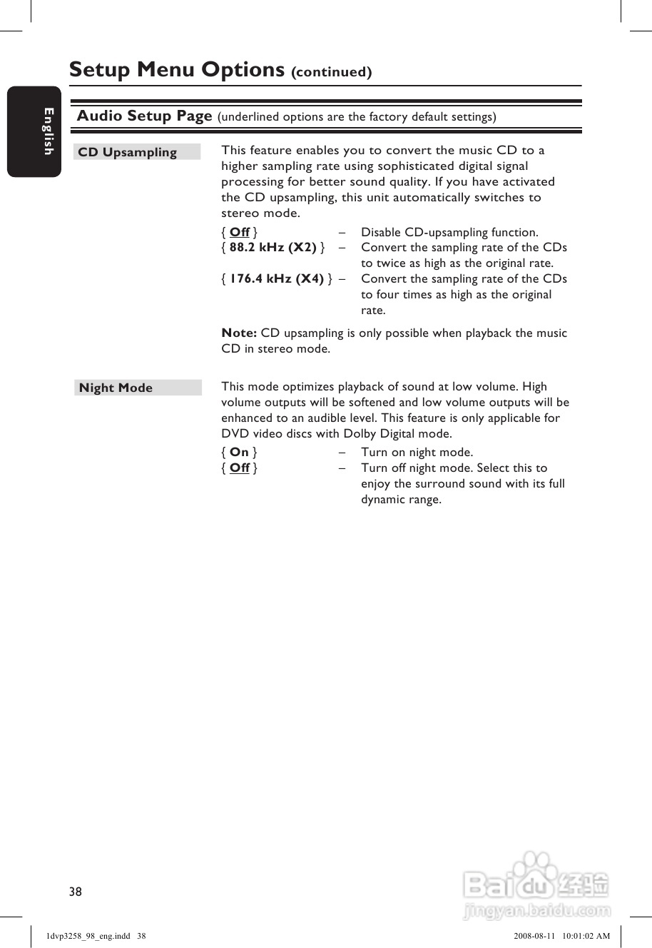 飞利浦DVP3258/98 DVD播放机使用说明书:[2]