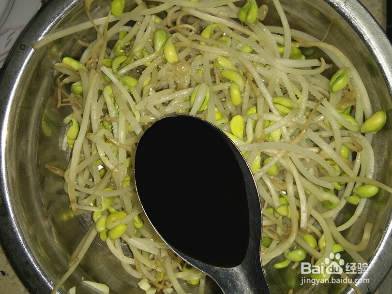 凉菜--蒜油辣酱黄豆芽
