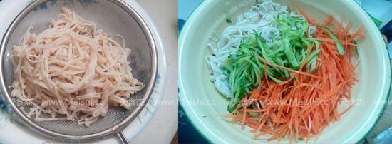 凉拌三丝的做法