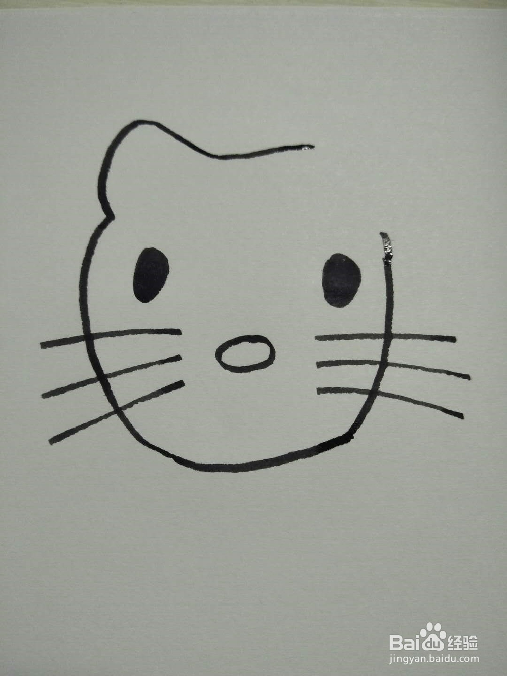 猫的简笔画法1