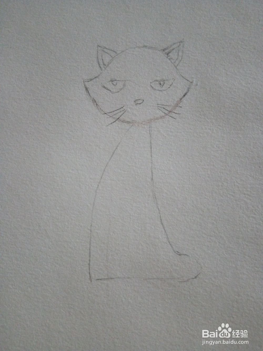 幼儿简笔画小猫的画法