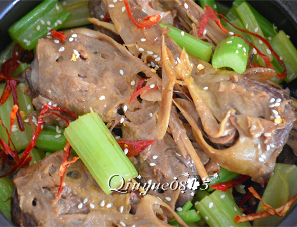 青菜香辣劲爆鸭头