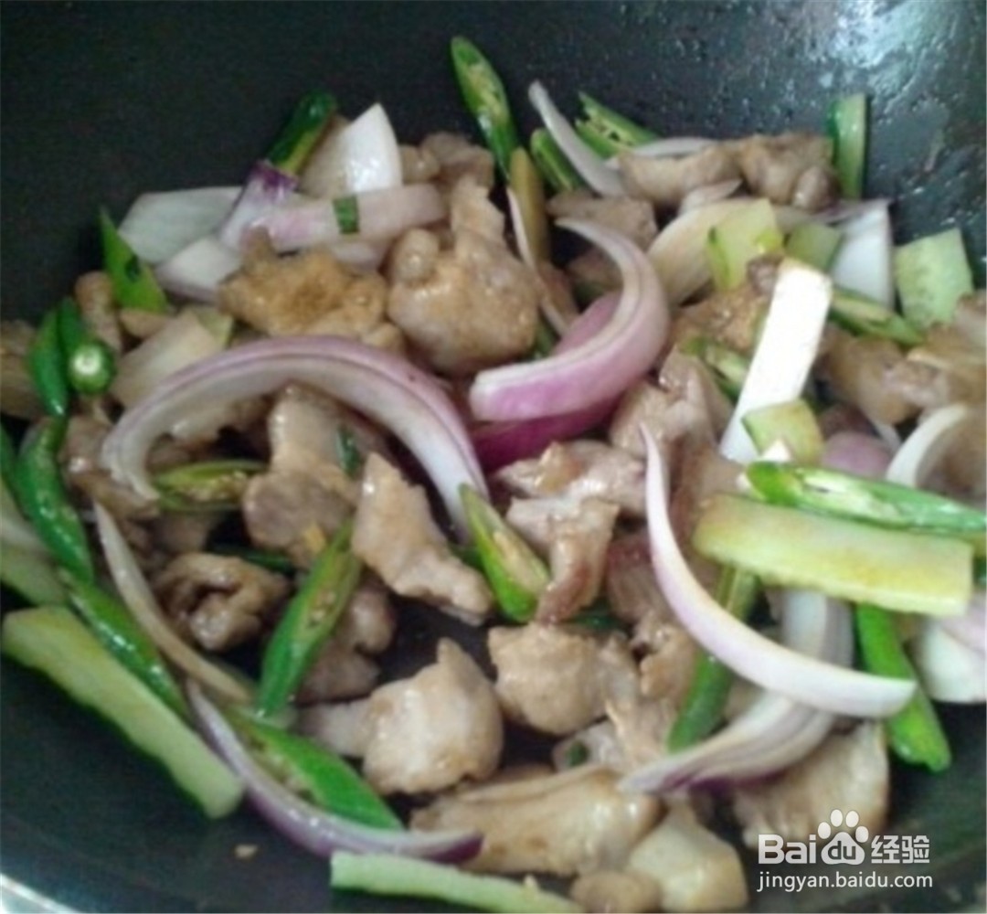 家常小炒—青椒肉片