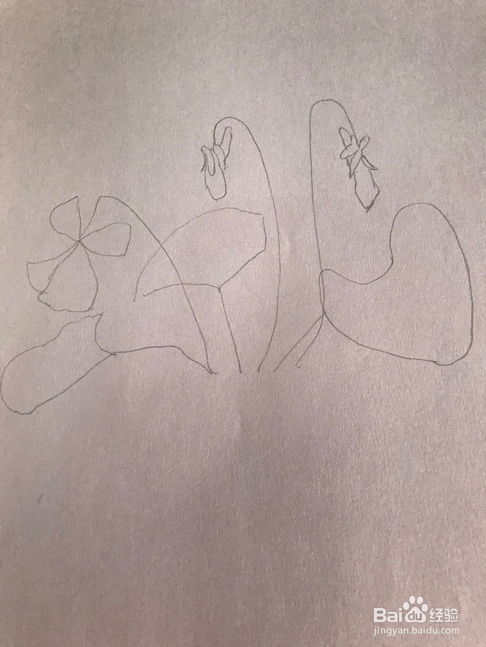 画一棵简易紫罗兰