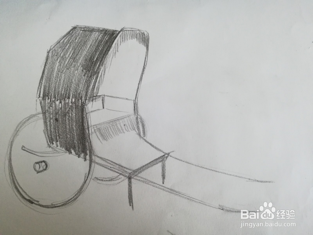 黄包车素描教程
