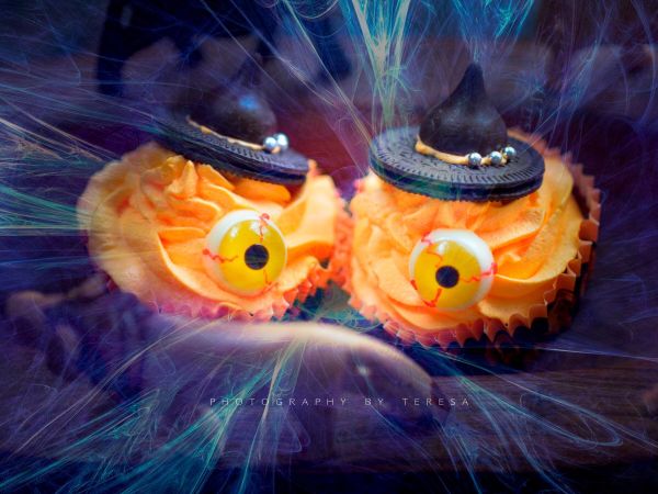 万圣节杯子蛋糕