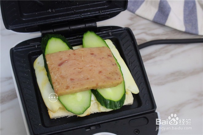 午餐怎么做肉鸡蛋黄瓜三明治