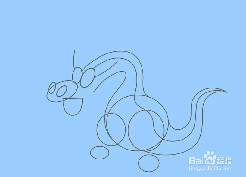 怎么画卡通形象的龙