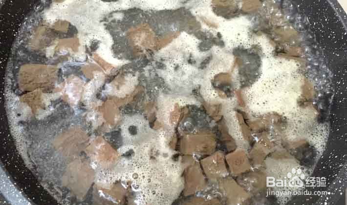 青菜猪血豆腐汤怎么做
