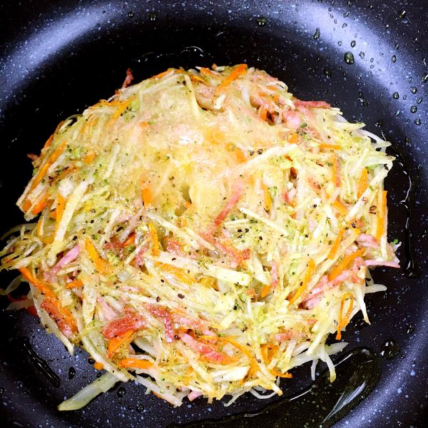 时蔬培根土豆饼