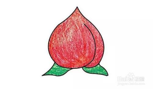 怎么画桃子