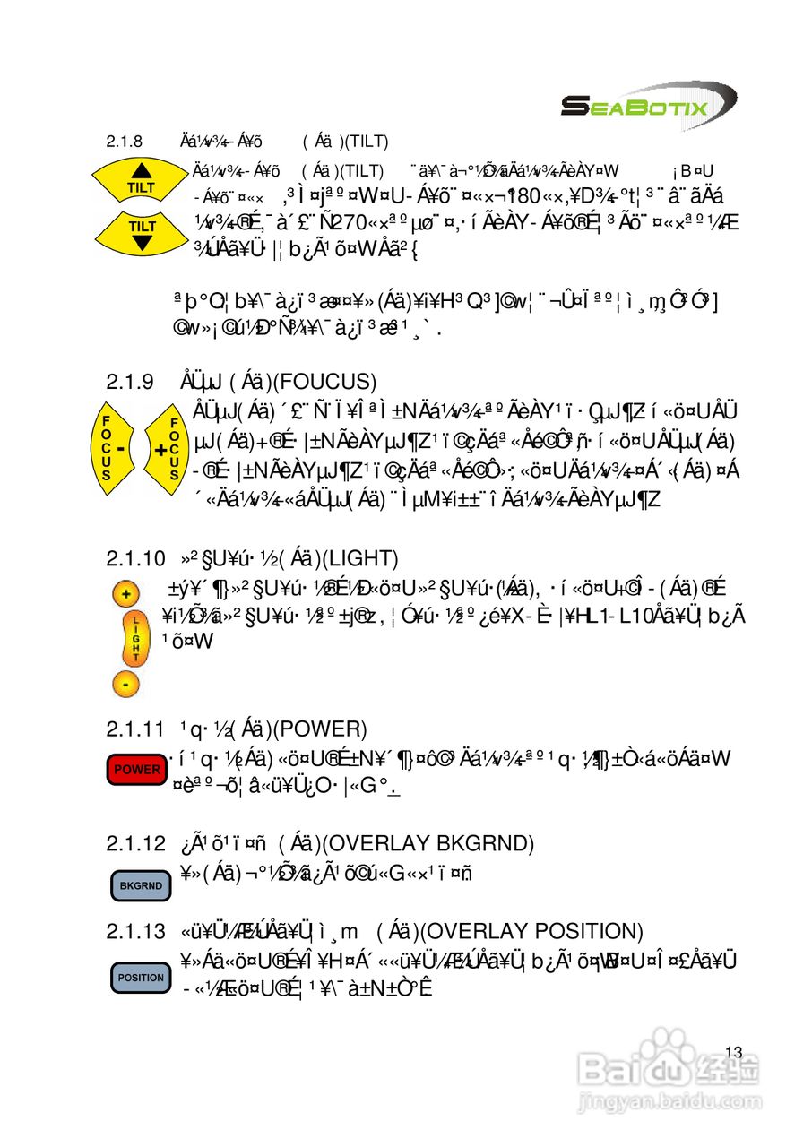 tix水底遥控摄影机操作及维护手册:[3]