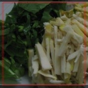 青菜春笋炒年糕