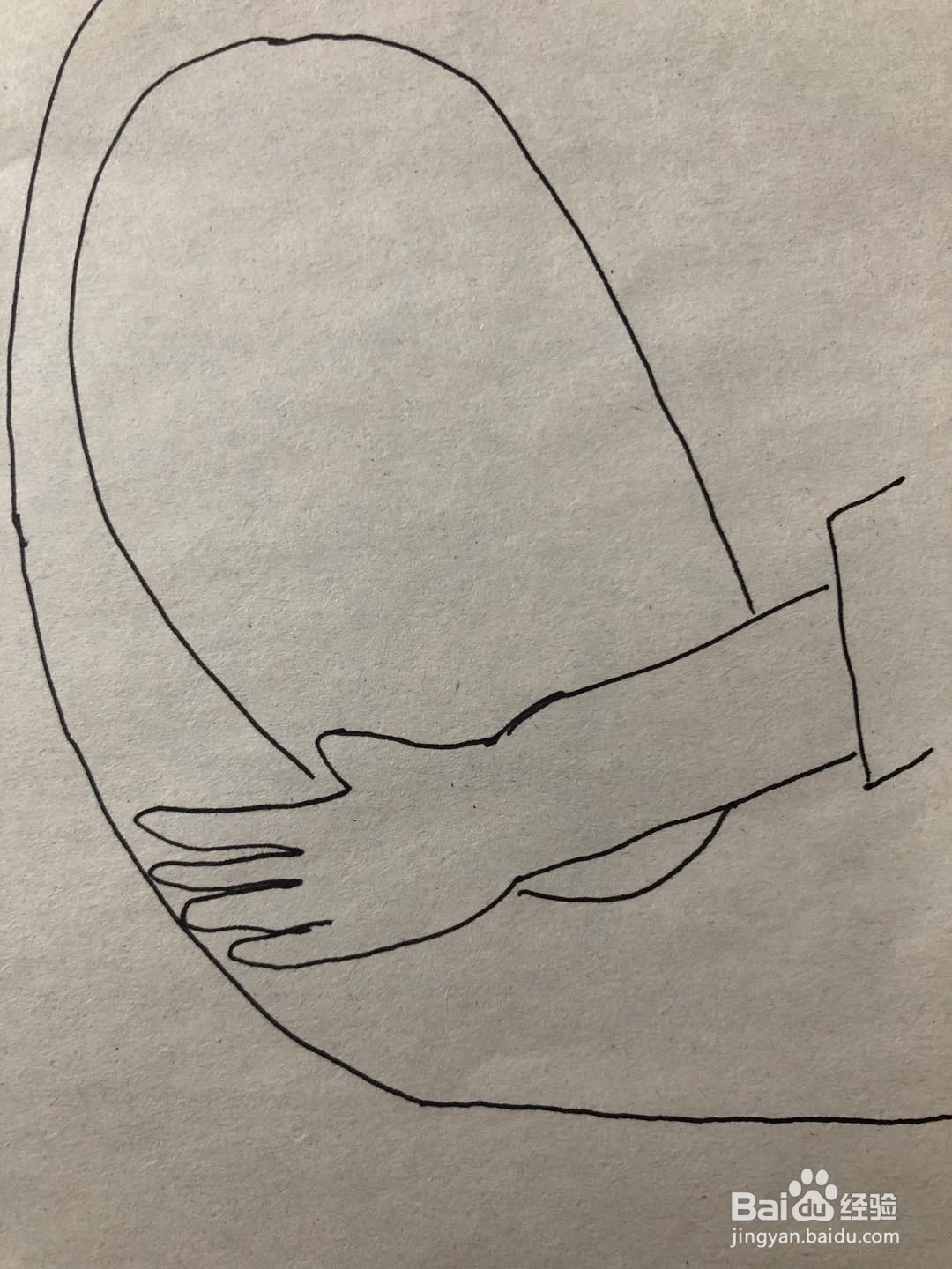 妈妈肚子里的我简笔画