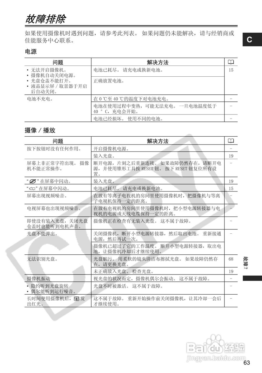 佳能DC100数码摄像机使用说明书:[7]