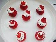 食补佳品草莓圣诞老人的做法