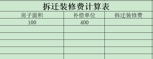 拆迁装修费怎么算