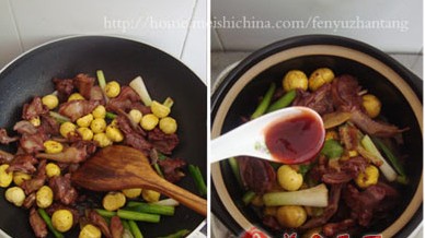 栗子鸽肉煲的做法