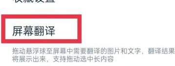 有道翻译官如何开启屏幕翻译