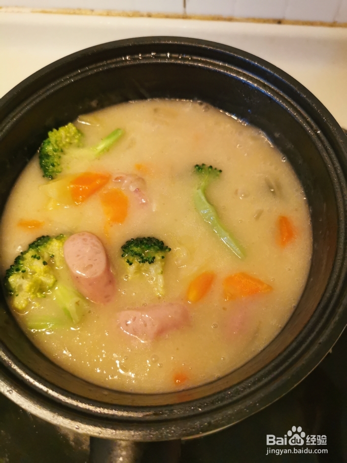 有颜有料的香肠奶油炖菜