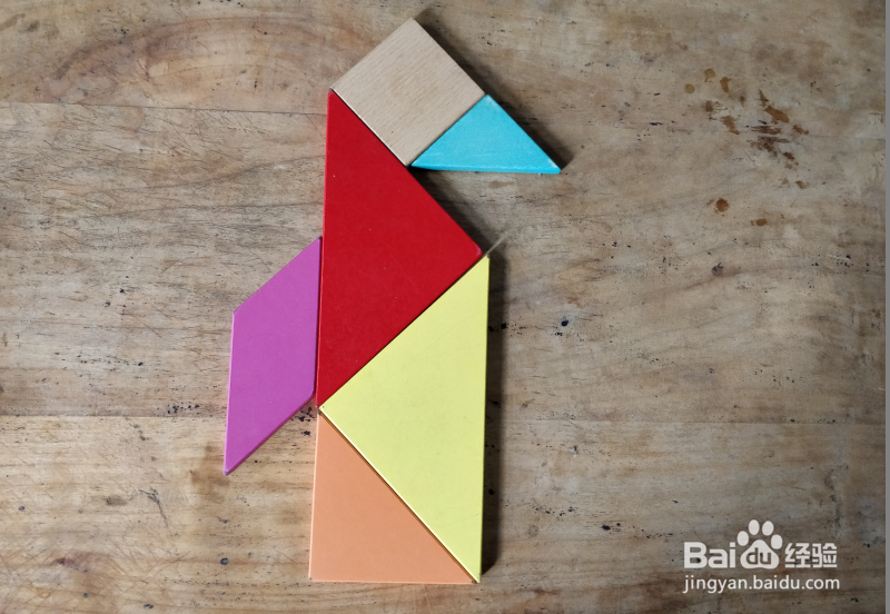 用七巧板怎样拼一只南极企鹅？