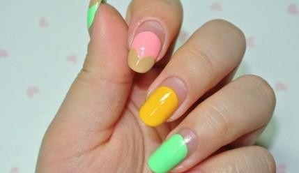 可爱的冰淇淋美甲教程