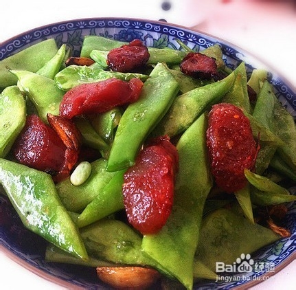 【腊肠炒豆角】家常菜