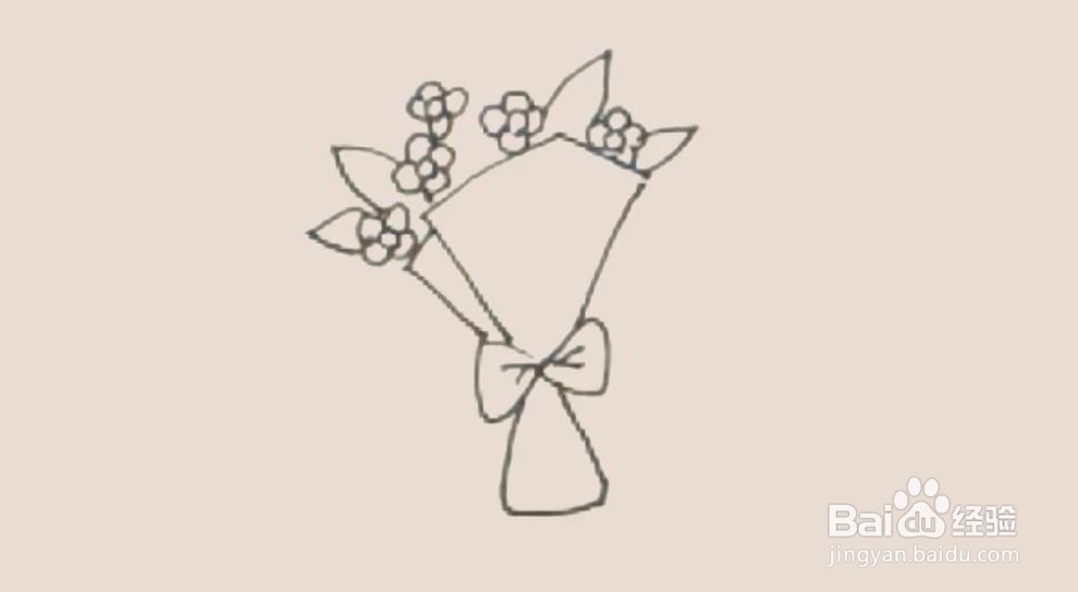 如何画“一束花”