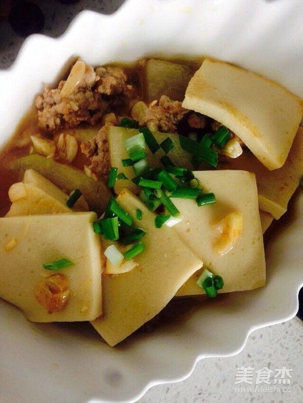 肉末千叶豆腐烧冬瓜