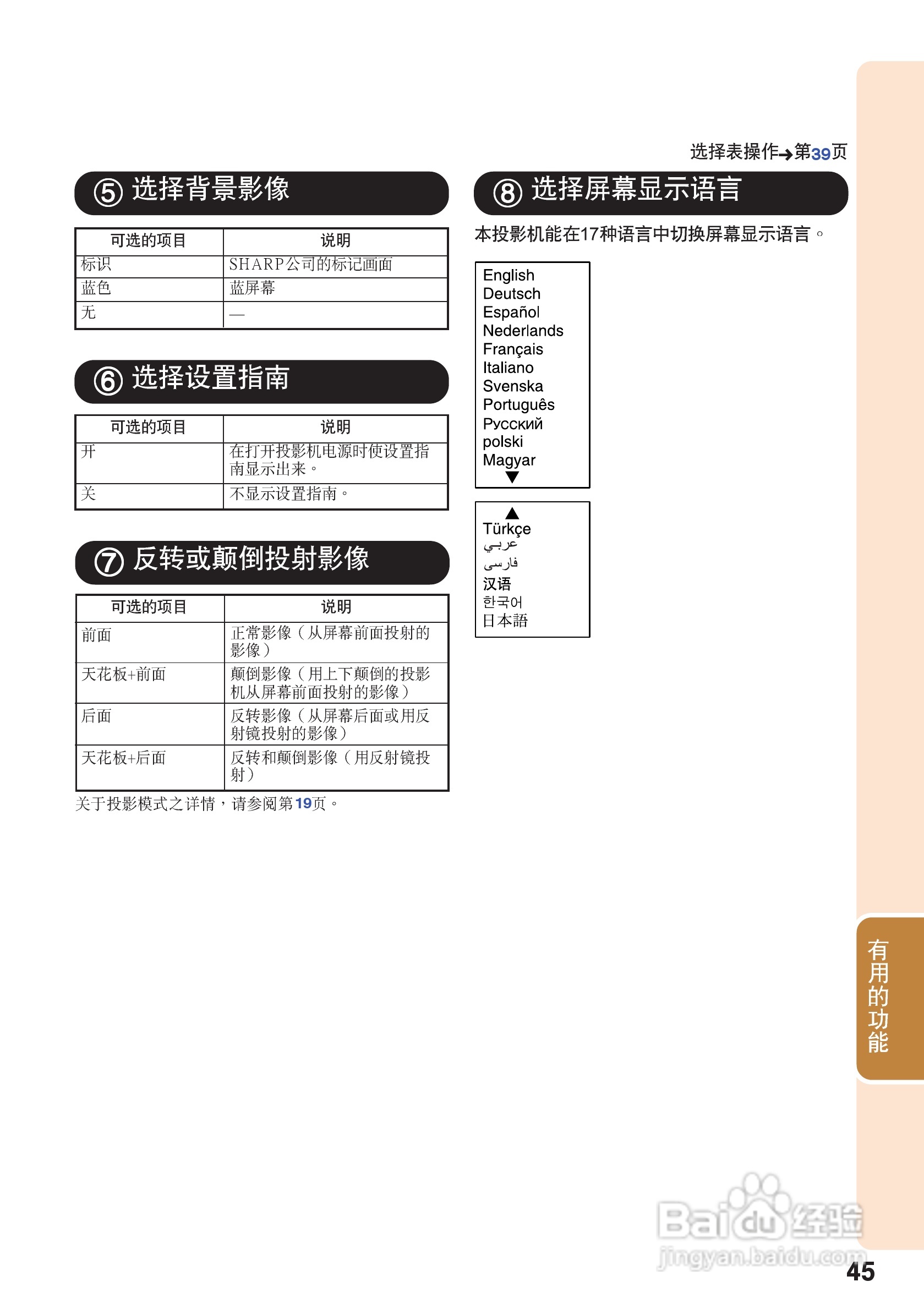 夏普XG-K230XA投影机使用说明书:[5]