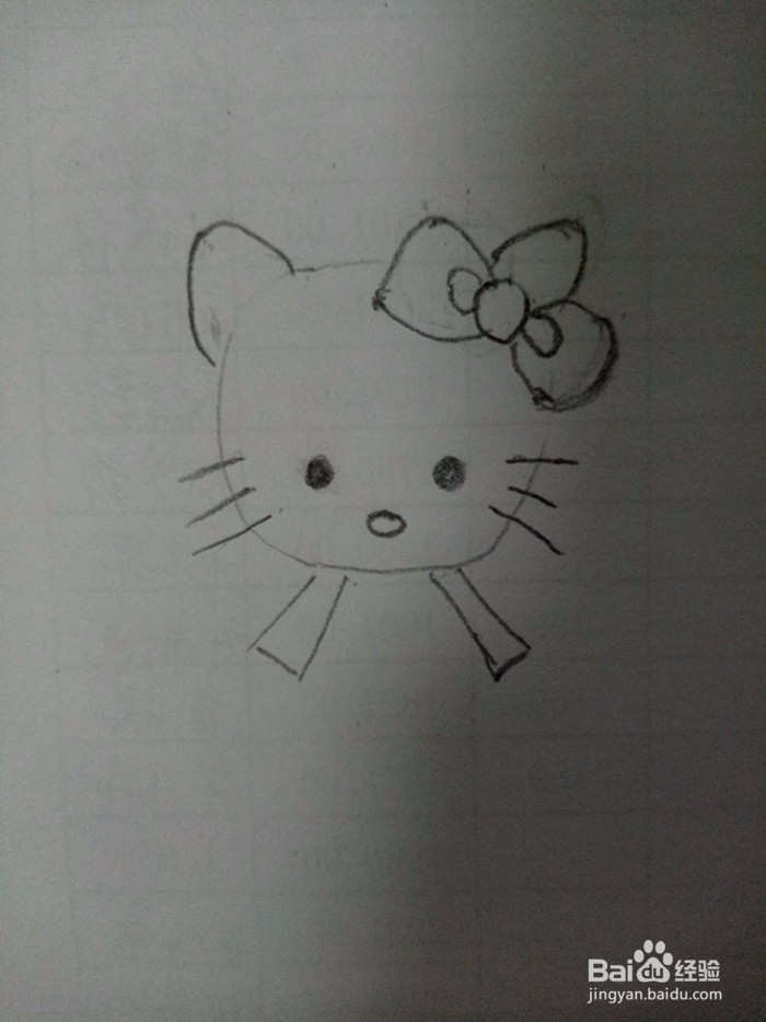KT猫的简笔画