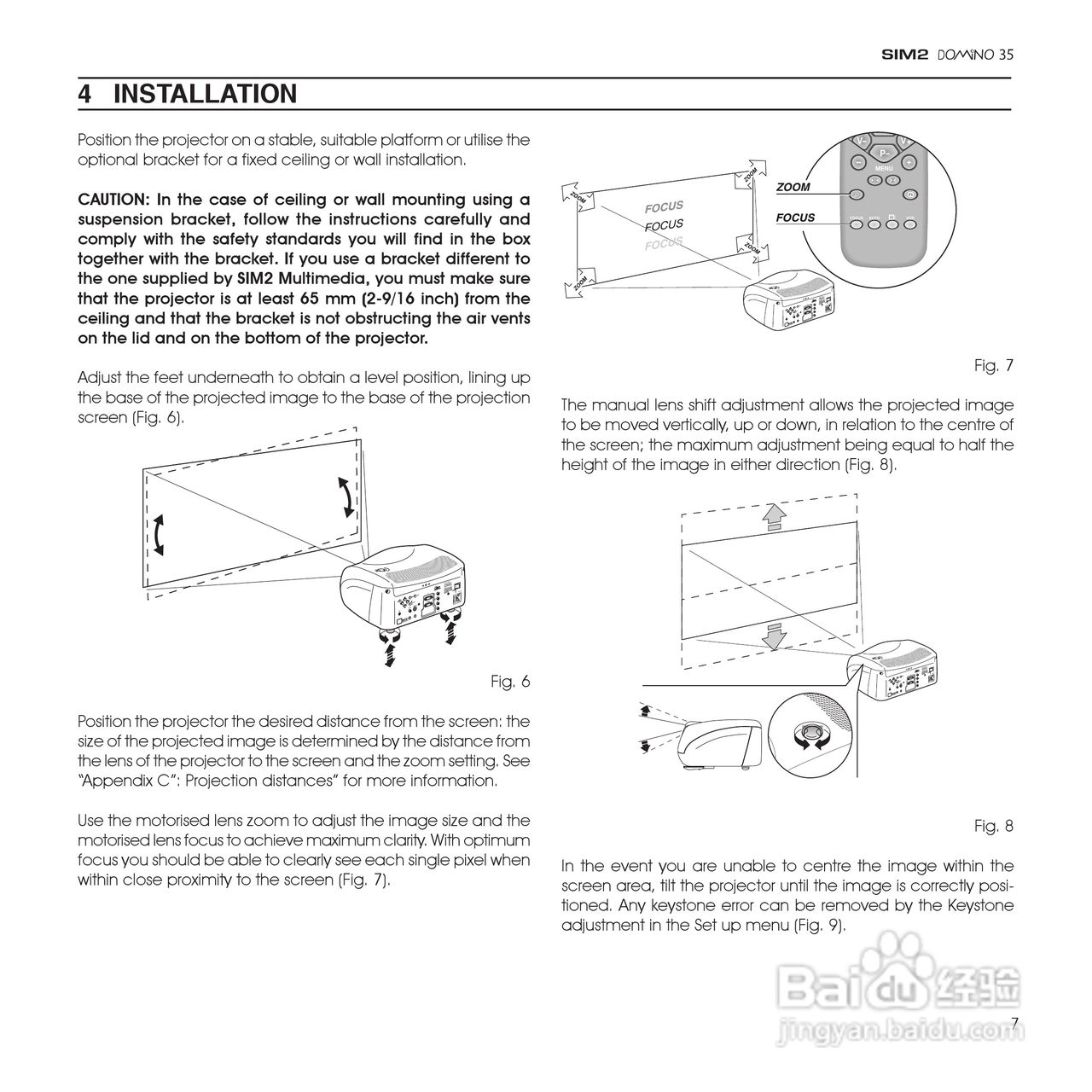 SIM2 DOMINO 35投影机说明书:[1]